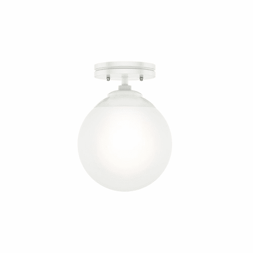Hunter Hepburn 1 Light Flush Mount - Matte White - 19021