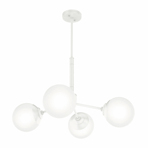 Hunter Hepburn 4 Light Chandelier - Matte White - 19017