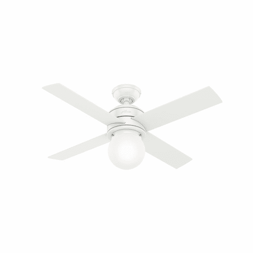 Hunter Hepburn 44" Ceiling Fan w/LED Light - Matte White - 50275
