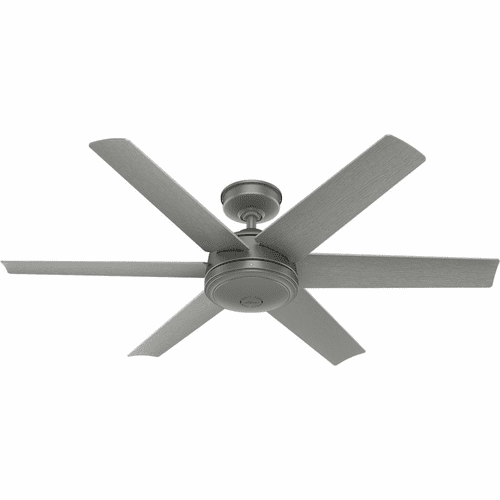 Hunter Jetty 52" Outdoor Ceiling Fan - Matte Silver - 51202
