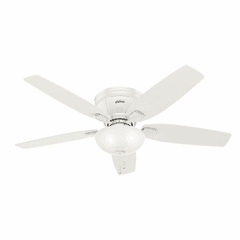 Hunter Kenbridge 52" Low Profile Ceiling Fan w/LED Light - Fresh White - 53378