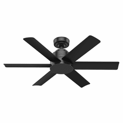Hunter Kennicott 44" Outdoor Ceiling Fan - Matte Black - 59613