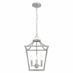 Hunter Laurel Ridge 12" 4 Light Lantern Pendant - Brushed Nickel - 19067