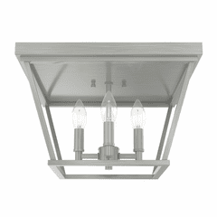 Hunter Laurel Ridge 4 Light Flush Mount - Brushed Nickel - 19076