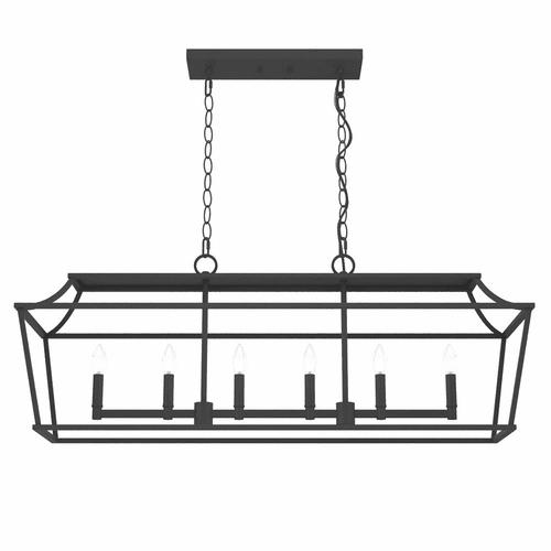 Hunter Laurel Ridge 6 Light Linear Chandelier - Natural Iron - 19077
