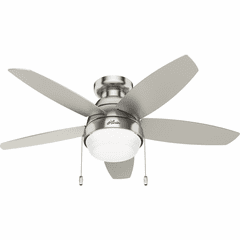 Hunter Lilliana 44" Ceiling Fan w/LED Light - Brushed Nickel - 51223