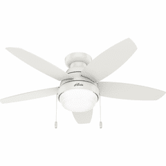 Hunter Lilliana 44" Ceiling Fan w/LED Light - Fresh White - 51224