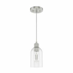 Hunter Lochemeade 1 Light Mini Pendant - Brushed Nickel - 19200 Hunter Lochemeade 1 Light Mini Pendant - Brushed Nickel - 19200