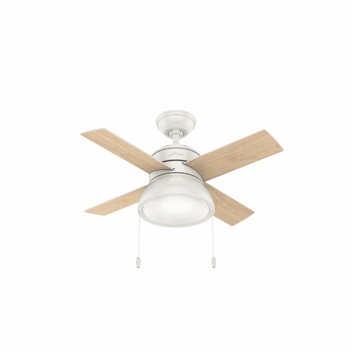 Hunter Loki 36" Ceiling Fan w/LED Light - Fresh White - 59385