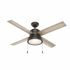 Hunter Loki 52" Ceiling Fan w/LED Light - Noble Bronze - 54152