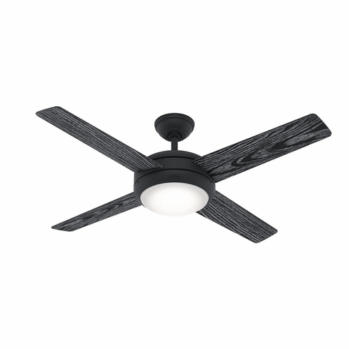Hunter Marconi 52" Ceiling Fan w/LED Light - Matte Black - 50849