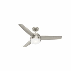 Hunter Midtown 48" Ceiling Fan w/LED Light - Matte Nickel - 54212 Hunter Midtown 48" Ceiling Fan w/LED Light - Matte Nickel - 54212