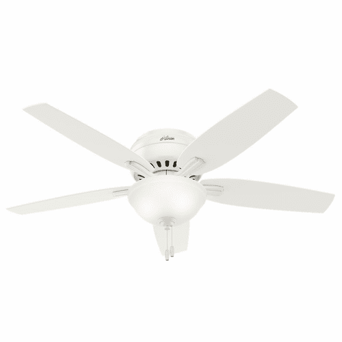 Hunter Newsome 52" Low Profile Ceiling Fan w/LED Light - Fresh White - 53313