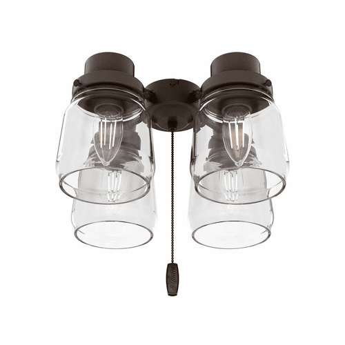 Hunter Original 4 Light Accessory Fitter and Glass - Chestnut Brown - 99385