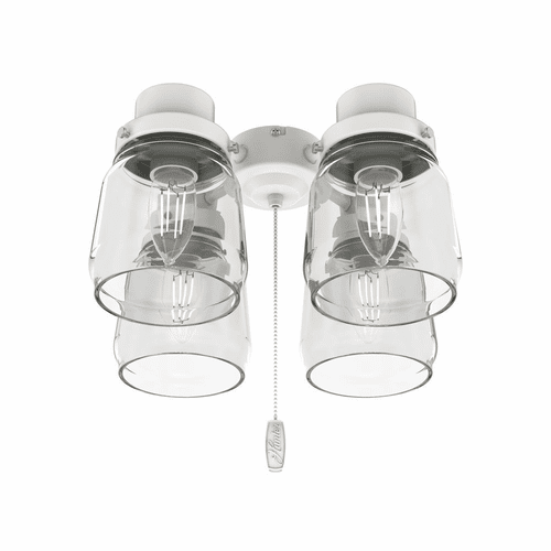 Hunter Original 4 Light Accessory Fitter and Glass - White - 99384