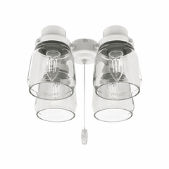 Hunter Original 4 Light Accessory Fitter and Glass - White - 99384