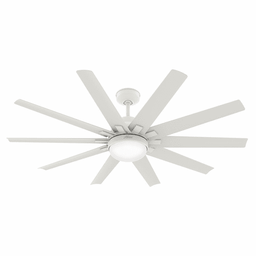 Hunter Overton 60" Outdoor Ceiling Fan w/LED Light - Matte White - 50720