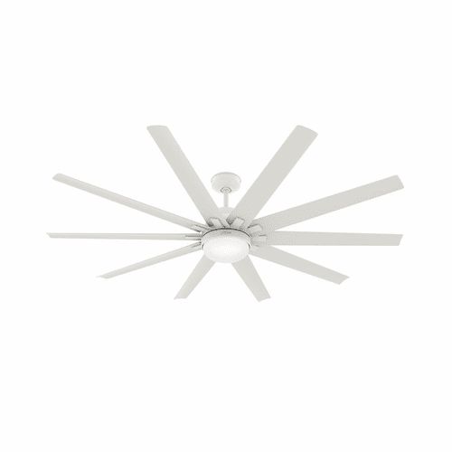 Hunter Overton 72" Outdoor Ceiling Fan w/LED Light - Matte White - 50717
