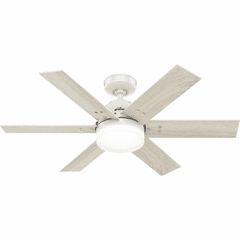 Hunter Pacer 44" Ceiling Fan w/LED Light - Fresh White - 51205
