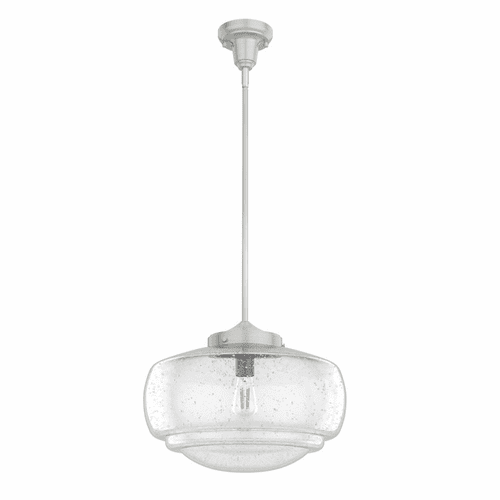 Hunter Saddle Creek 1 Light Large Pendant - Brushed Nickel - 19193