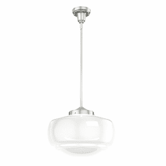 Hunter Saddle Creek 1 Light Large Pendant - Brushed Nickel - 19194 Hunter Saddle Creek 1 Light Large Pendant - Brushed Nickel - 19194