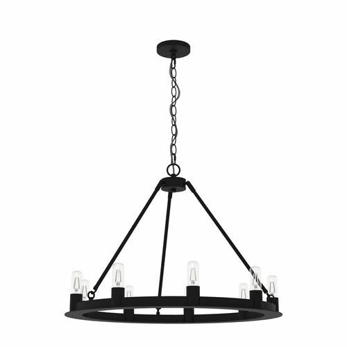 Hunter Saddlewood 9 Light Chandelier - Natural Iron - 19030