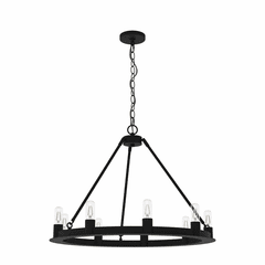 Hunter Saddlewood 9 Light Chandelier - Natural Iron - 19030