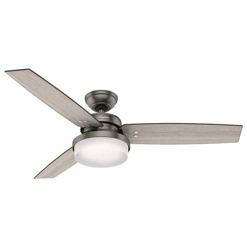 Hunter Sentinel 52" Ceiling Fan w/LED Light - Brushed Slate - 59211
