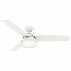 Hunter Sentinel 52" Ceiling Fan w/LED Light - Fresh White - 59169