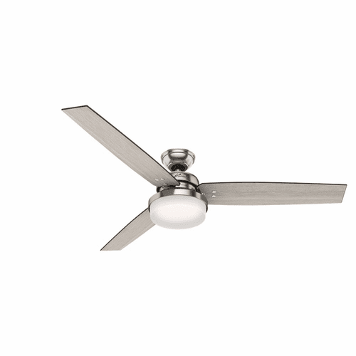 Hunter Sentinel 60" Ceiling Fan w/LED Light - Brushed Nickel - 59459