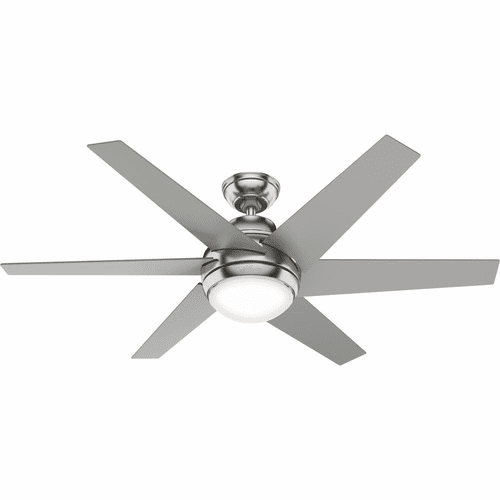 Hunter Sotto 52" Ceiling Fan w/LED Light - Brushed Nickel - 50976