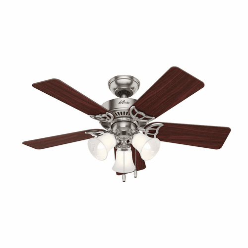 Hunter Southern Breeze 42" Ceiling Fan w/LED Light - Brushed Nickel - 51011