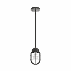 Hunter Starklake 1 Light Mini Pendant - Noble Bronze - 19039