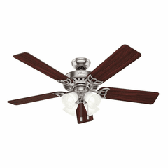 Hunter Studio Series 52" Ceiling Fan w/LED Light - Brushed Nickel - 53064 Hunter Studio Series 52" Ceiling Fan w/LED Light - Brushed Nickel - 53064