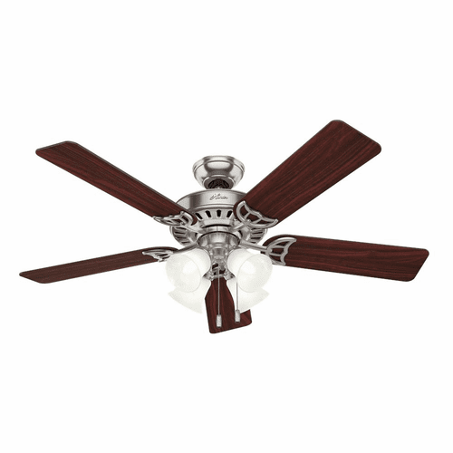 Hunter Studio Series 52" Ceiling Fan w/LED Light - Brushed Nickel - 53064