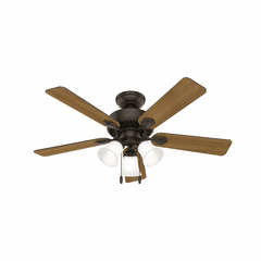 Hunter Swanson 44" Ceiling Fan w/LED Light - New Bronze - 50881 Hunter Swanson 44" Ceiling Fan w/LED Light - New Bronze - 50881
