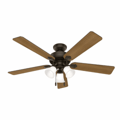 Hunter Swanson 52" Ceiling Fan w/LED Light - New Bronze - 50887 Hunter Swanson 52" Ceiling Fan w/LED Light - New Bronze - 50887
