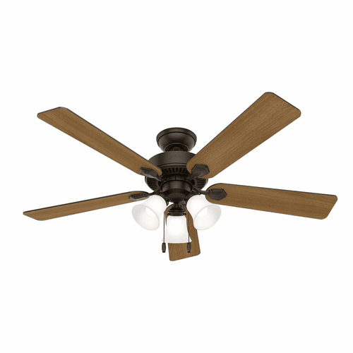 Hunter Swanson 52" Ceiling Fan w/LED Light - New Bronze - 50887
