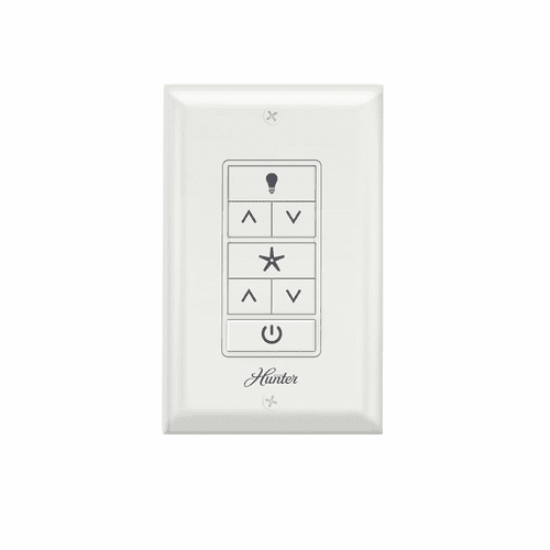 Hunter Universal Fan-Light Wall Control (Receiver Not Included) - White - 99815