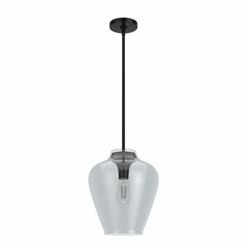 Hunter Vidria 1 Light Pendant - Matte Black - 19111