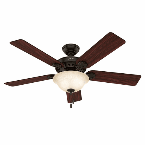 Hunter Waldon 52" Ceiling Fan w/LED Light - Onyx Bengal - 53159