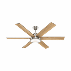 Hunter Warrant 60" LED Ceiling Fan - Brushed Nickel - 59462