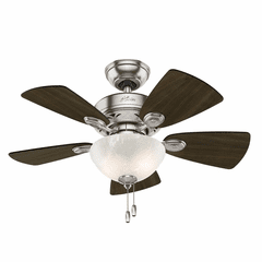 Hunter Watson 34" Ceiling Fan w/LED Light - Brushed Nickel - 52092 Hunter Watson 34" Ceiling Fan w/LED Light - Brushed Nickel - 52092