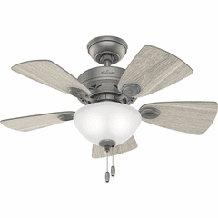 Hunter Watson 43" 2-LT Ceiling Fan - Matte Silver - 51471 Hunter Watson 43" 2-LT Ceiling Fan - Matte Silver - 51471