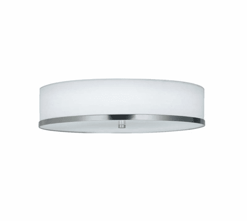 Hyde 15" LED Flush-Mount - Brushed Nickel - FAB-4460-WHTE-NCKL