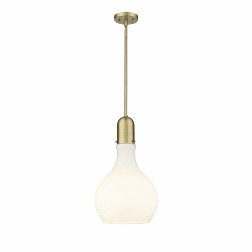 Innovations Amherst 1-LT 11.75" LED Mini Pendant - Brushed Brass - 492-1S-BB-G581-12-LED