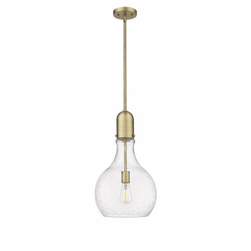 Innovations Amherst 1-LT 11.75" LED Mini Pendant - Brushed Brass - 492-1S-BB-G584-12-LED