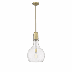 Innovations Amherst 1-LT 11.75" LED Mini Pendant - Brushed Brass - 492-1S-BB-G584-12-LED