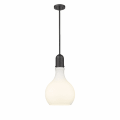 Innovations Amherst 1-LT 11.75" Mini Pendant - Matte Black - 492-1S-BK-G581-12