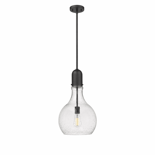 Innovations Amherst 1-LT 11.75" Mini Pendant - Matte Black - 492-1S-BK-G584-12